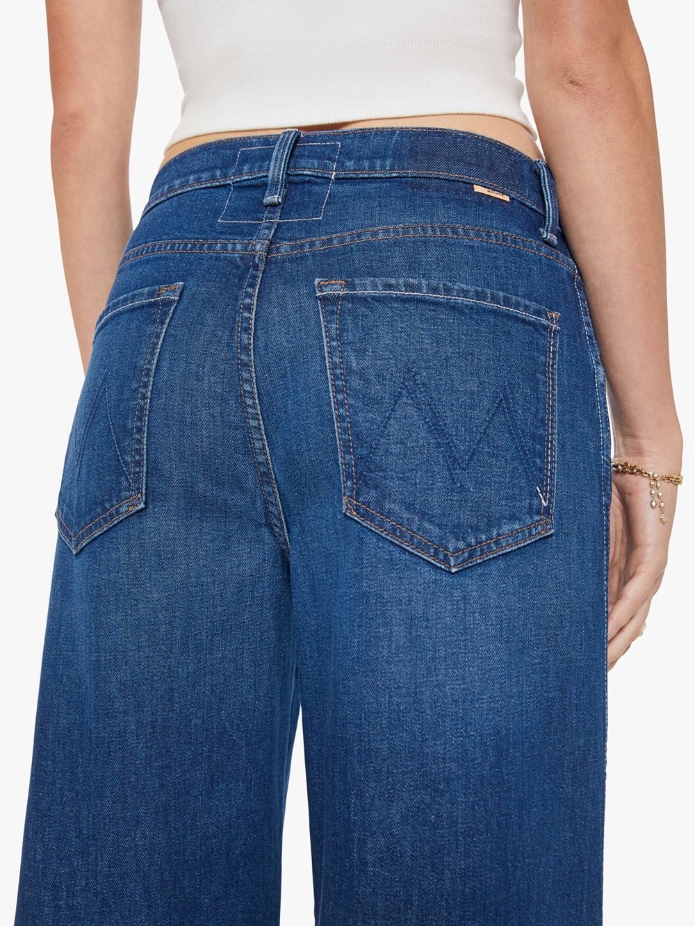 Mother Superior The Delinquent Ankle Jeans Women 28 NWT Wide Leg Made In Shade - Picture 4 of 14